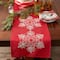DII® 70" Sparkle Snowflakes Embroidered Table Runner